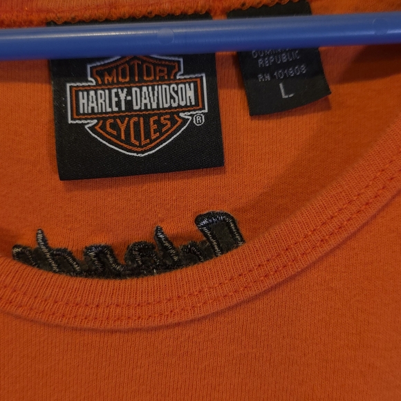 Harley-Davidson Tops - Harley-Davidson Orlando Orange Tee